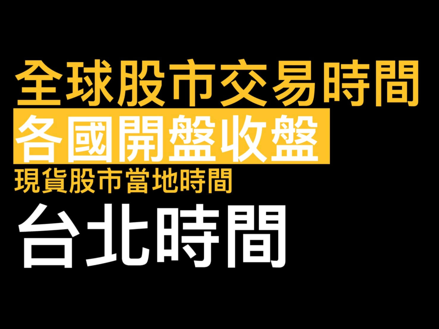 全球股市交易時間各國開盤收盤時間- 康和期貨李思儀大台小台選擇權手續費給你業務員權限低價