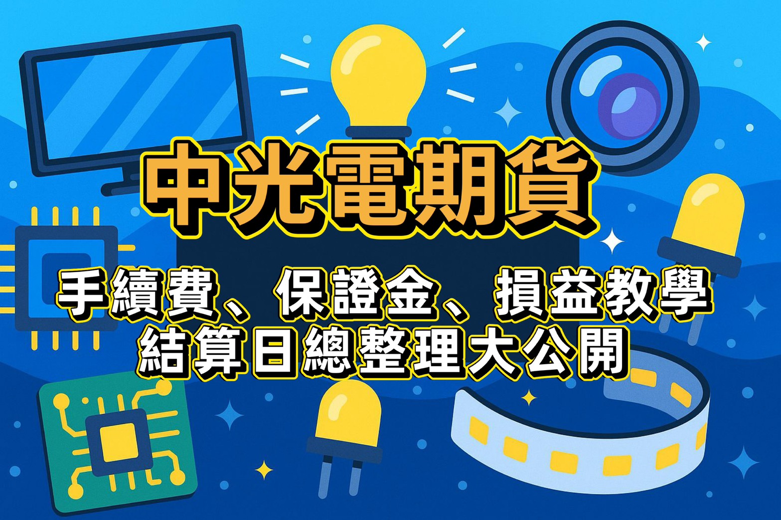 中光電期貨手續費、保證金、損益教學、結算日總整理大公開 1 中光電期貨手續費、保證金、損益教學、結算日總整理大公開