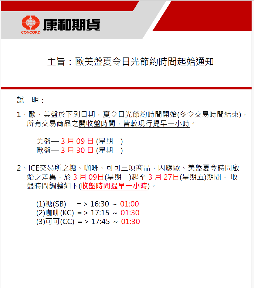2026夏令什麼時候開始?2026美國夏令時間?美股與海外期貨提早一小時開收盤 2 2254