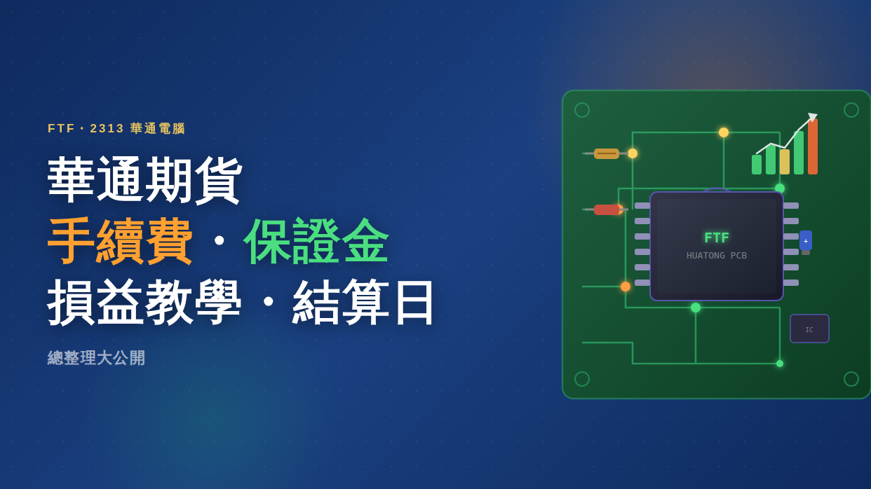 Read more about the article 華通期貨手續費、保證金、損益教學、結算日總整理大公開
